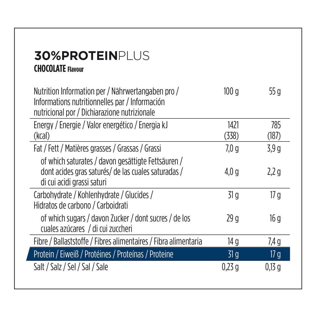 Barre protéinée PROTEIN PLUS chocolat 3x55g