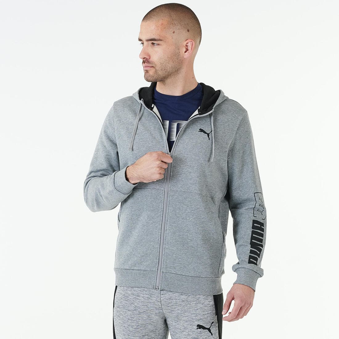 Sweat à capuche zippé Gamme Active PUMA - HOMME