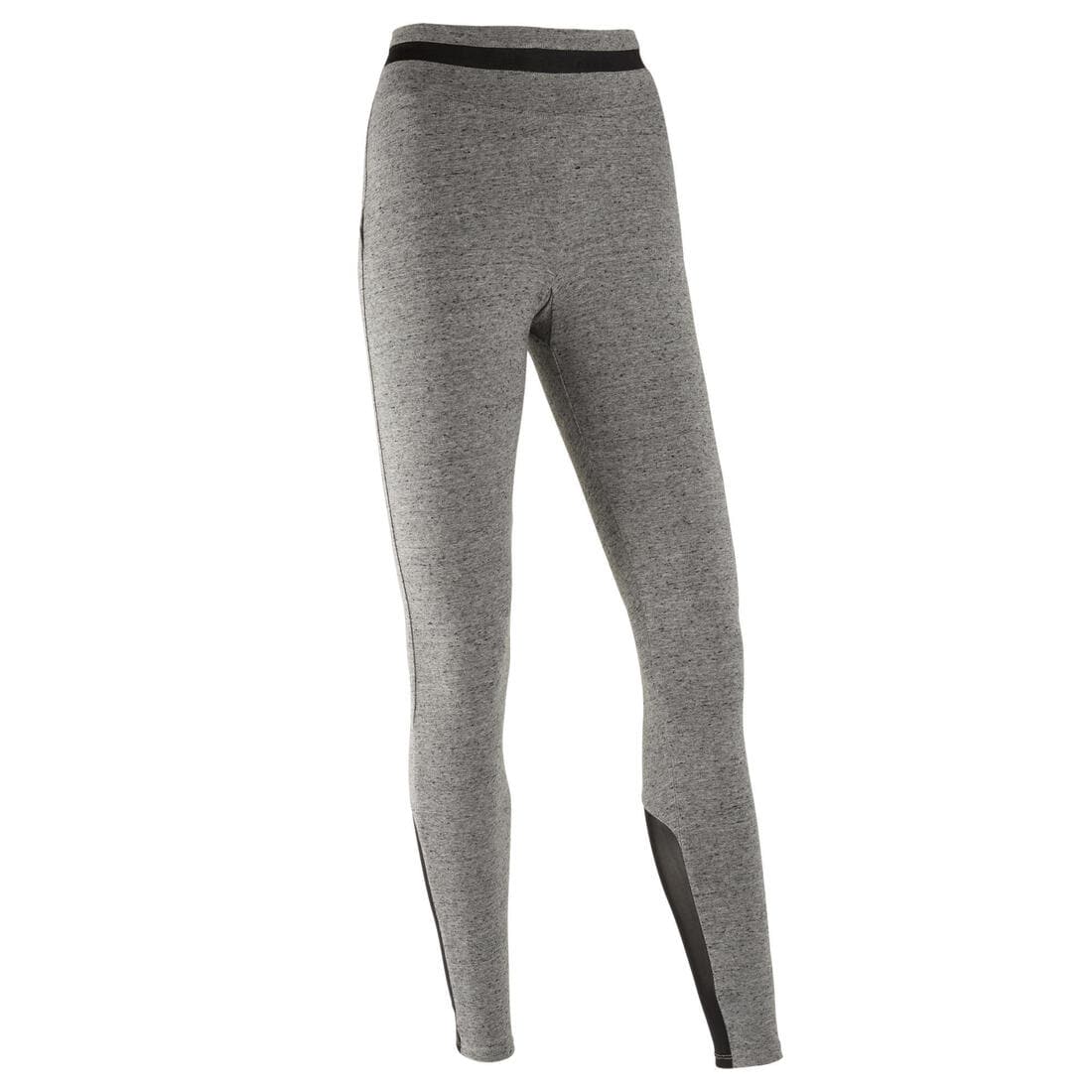 Legging Coton Extensible Fitness Taille Haute avec Mesh