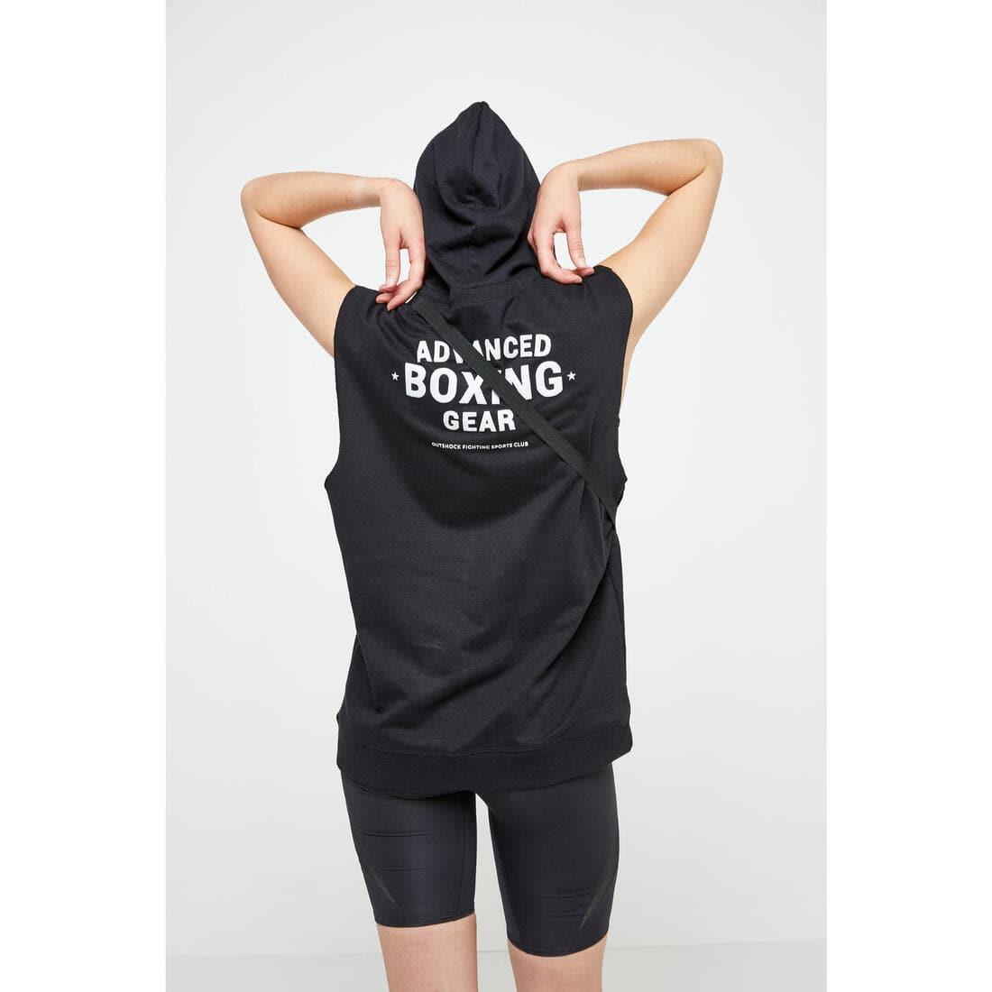 DEBARDEUR BOXE  CAPUCHE  NOIR