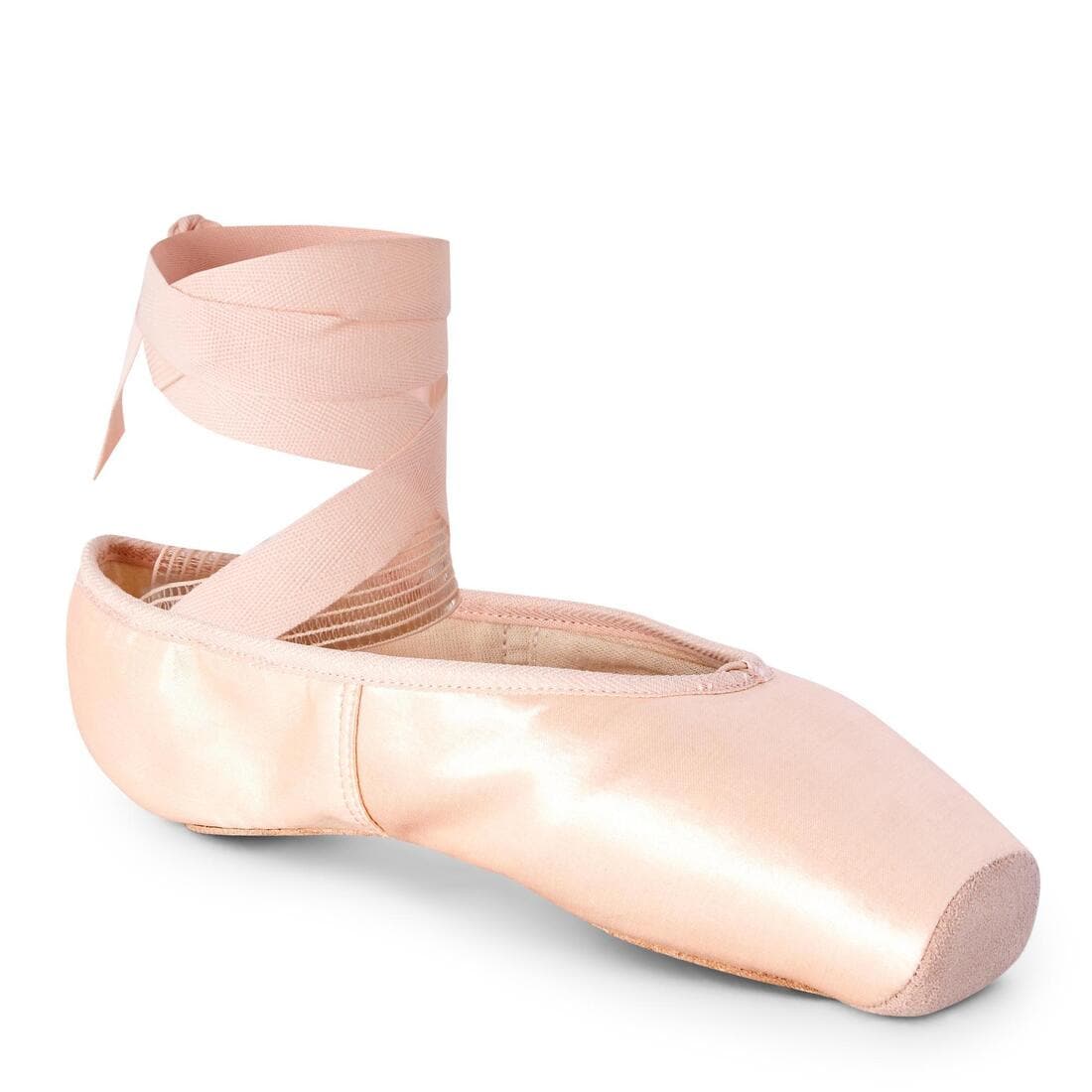 Pointes de danse avec semelles souples débutante, beige