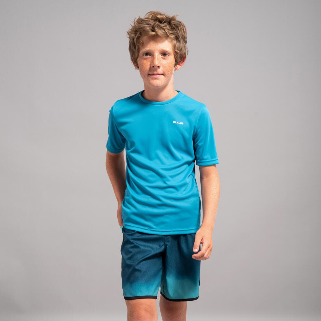 Water tee shirt anti UV manche courte junior