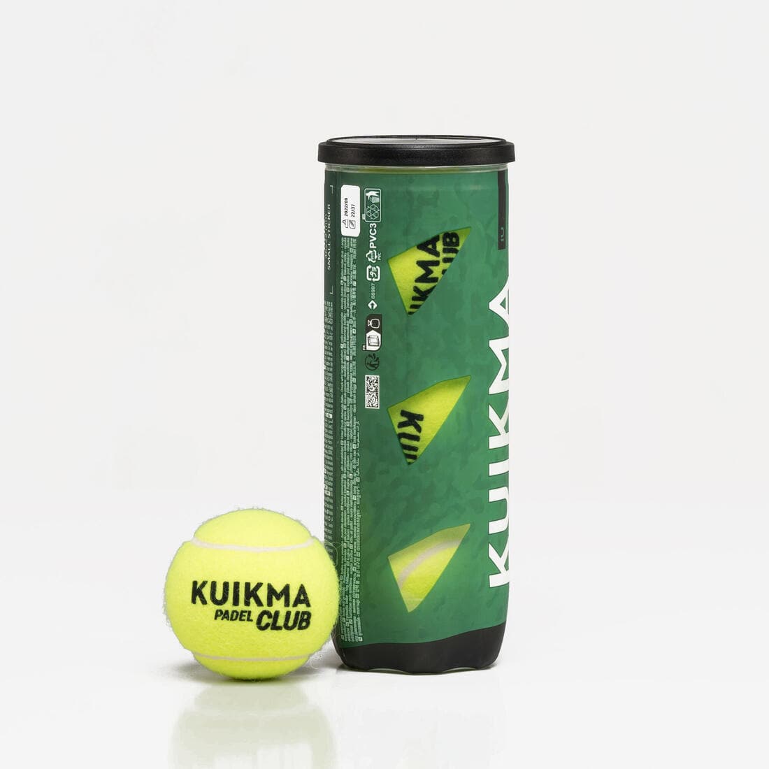 Tube de 3 balles de padel pressurisées - Kuikma PB Club