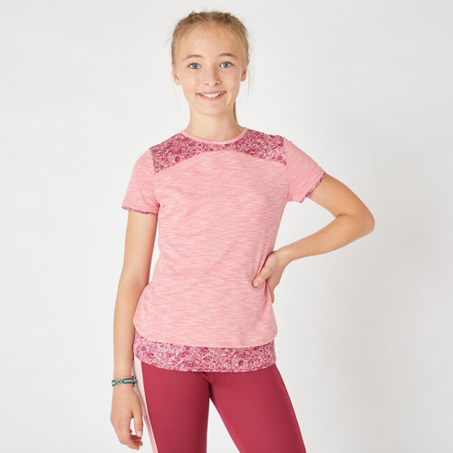 





T-shirt 2en1 fille - rose print