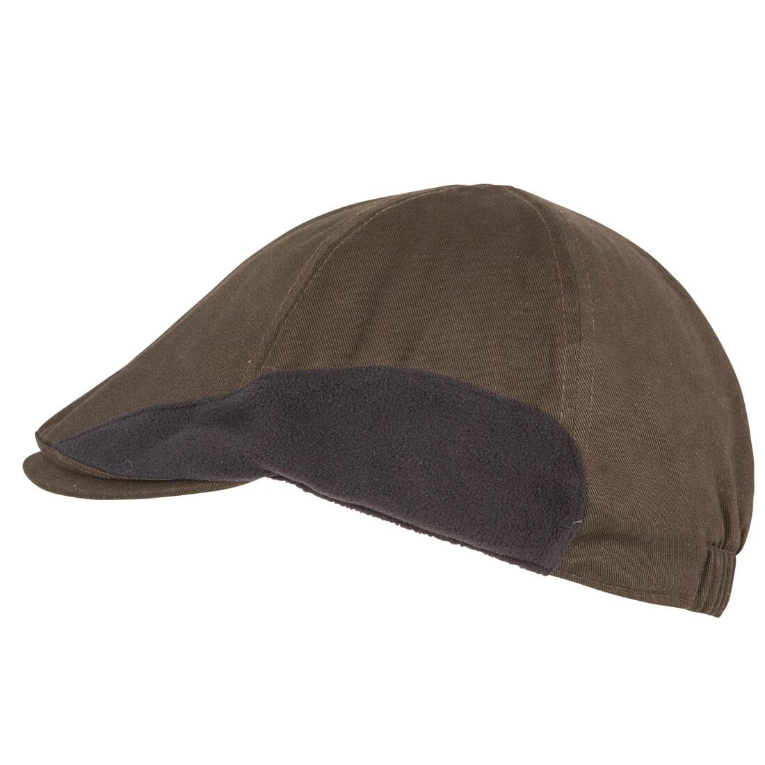 Casquette plate chasse chaude marron