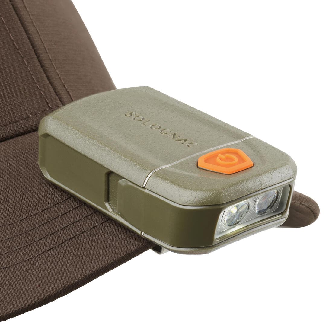 Lampe Torche/Frontale de Chasse - 80 Lumens - Clip Casquette