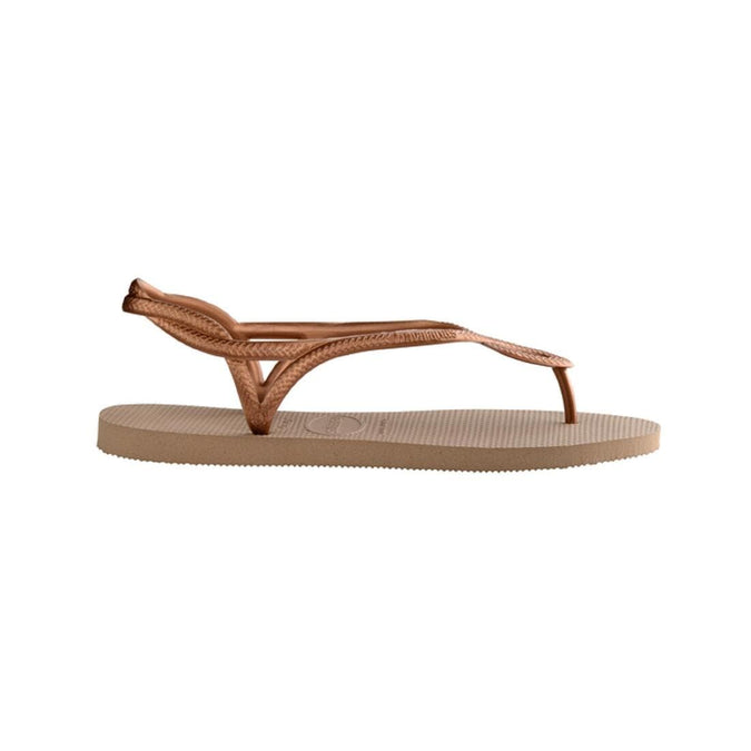 TONGS FEMME HAVAIANAS LUNA ROSE GOLD Decathlon Reunion