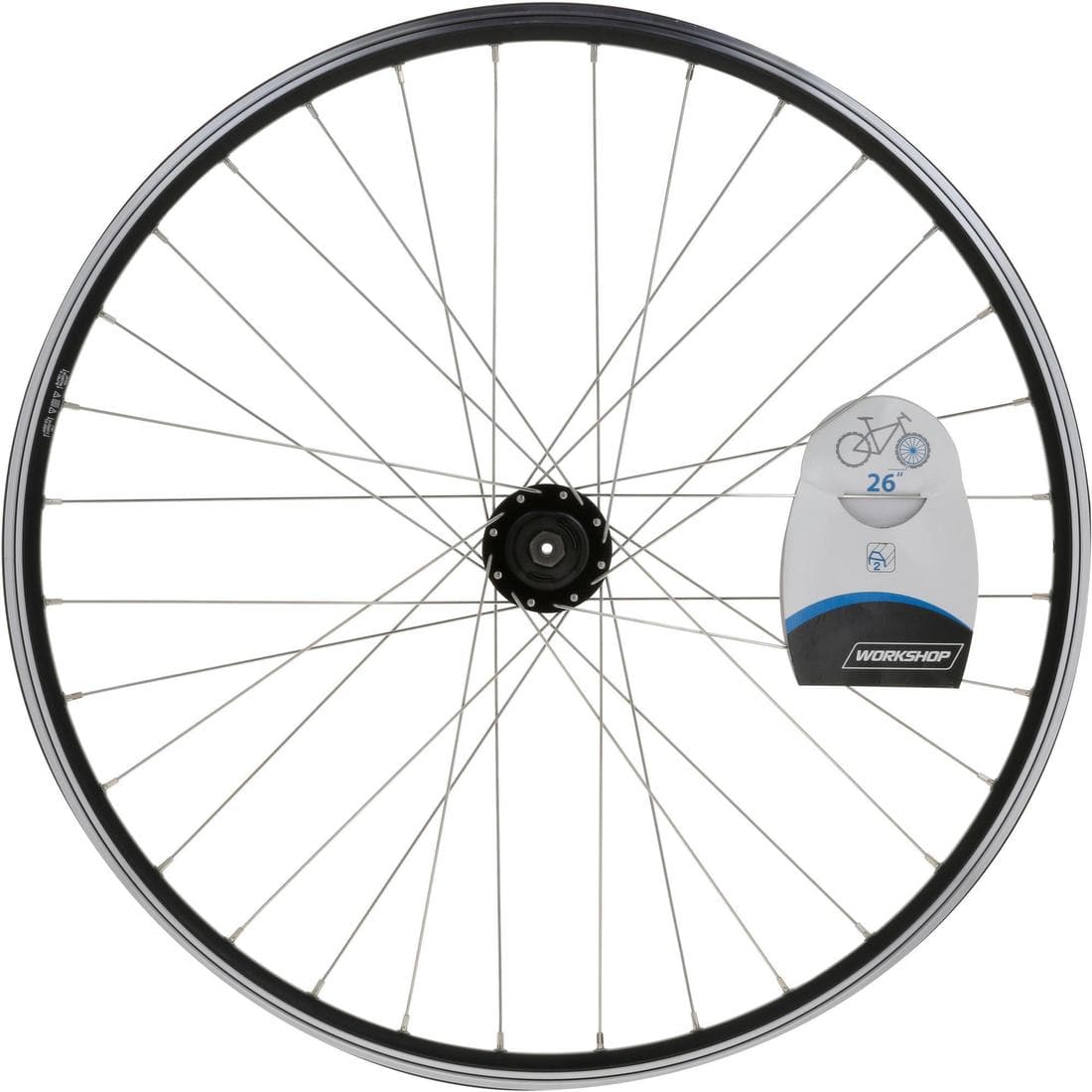 ROUE VTT AVANT 26" DOUBLE PAROI FREINAGE DISQUE/V-BRAKE ET ATTACHE RAPIDE