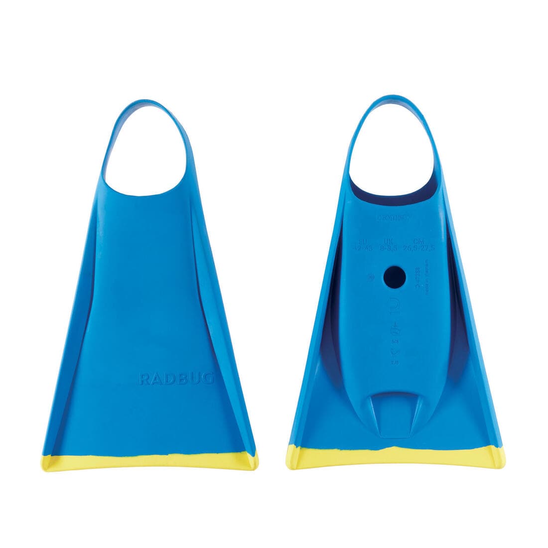 Palmes 100 bodyboard bleu jaune