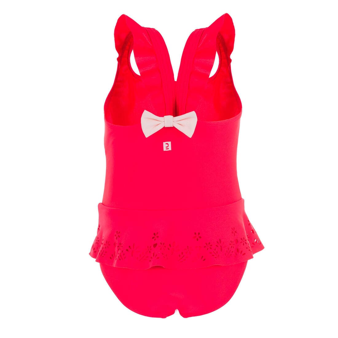 Maillot de bain 1 pièce bébé fille jupette rouge