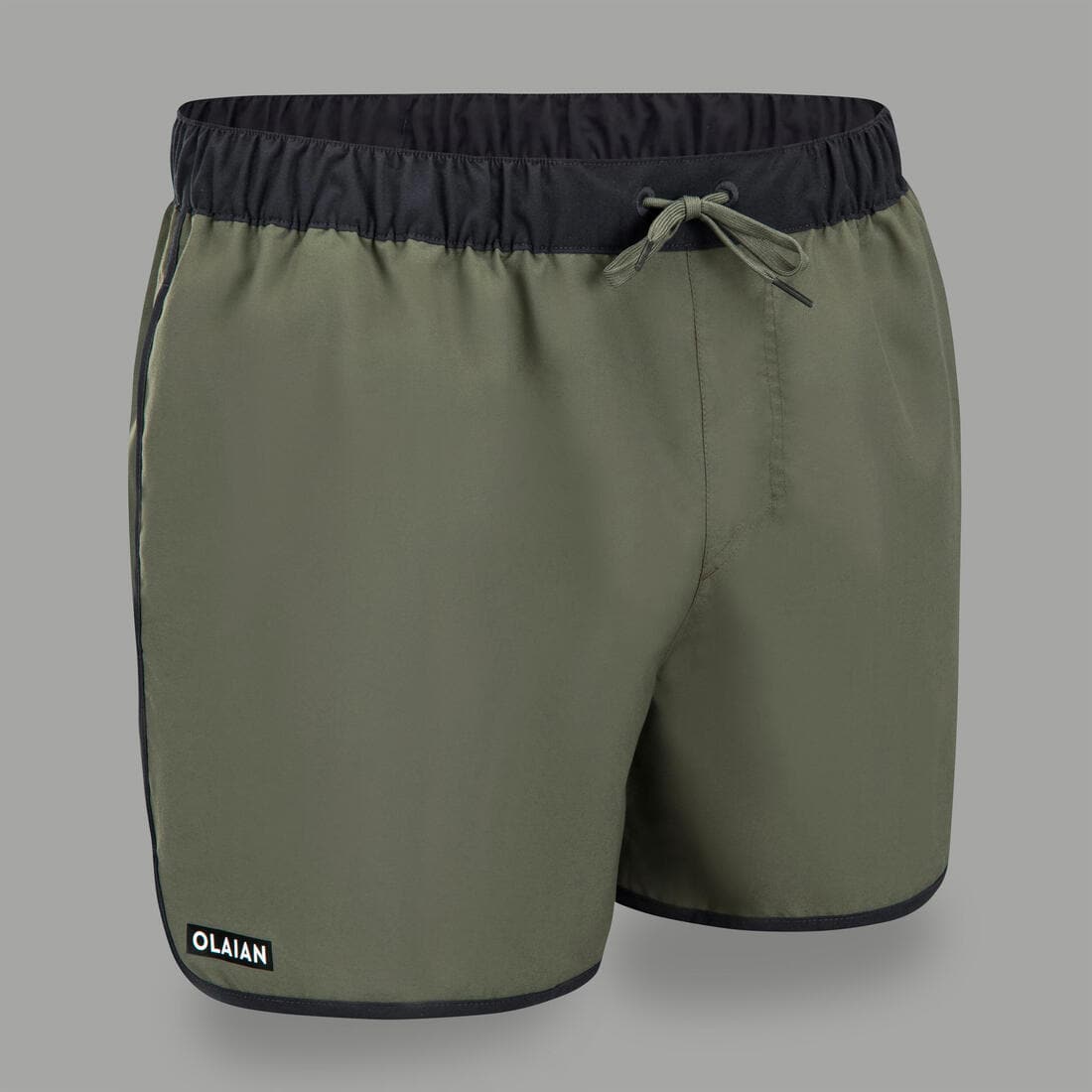 Surf boardshort court 100 SUNSTRIPE GREEN