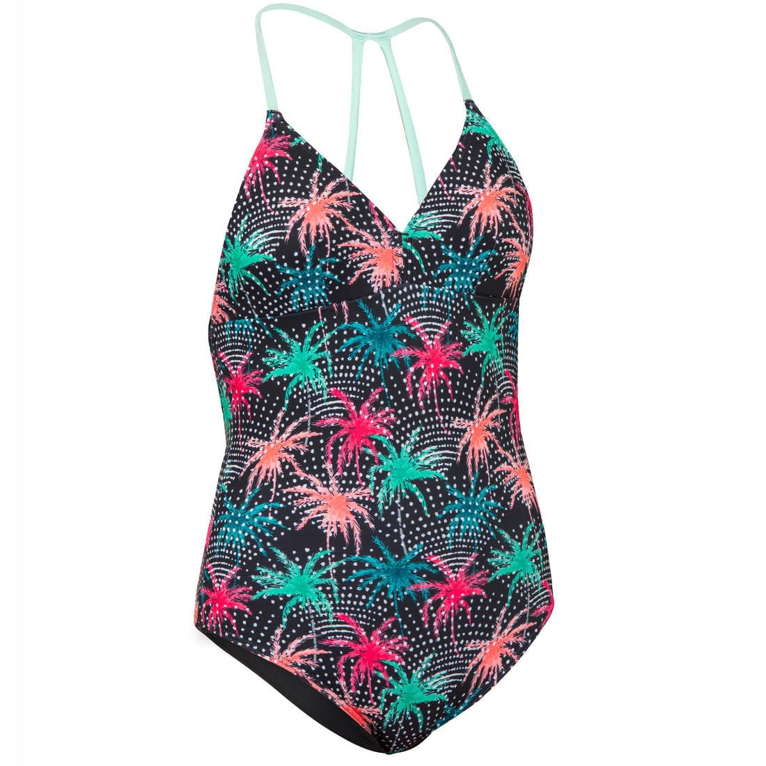 maillot de bain 1 pièce noir HIMAE GIRL500 TROPICOOL