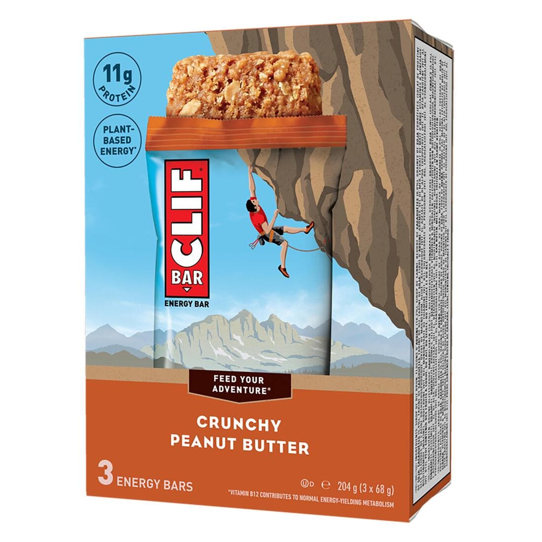 Barre Énergétique CLIF BAR Crunchy Peanut Butter 3 x (68 g)