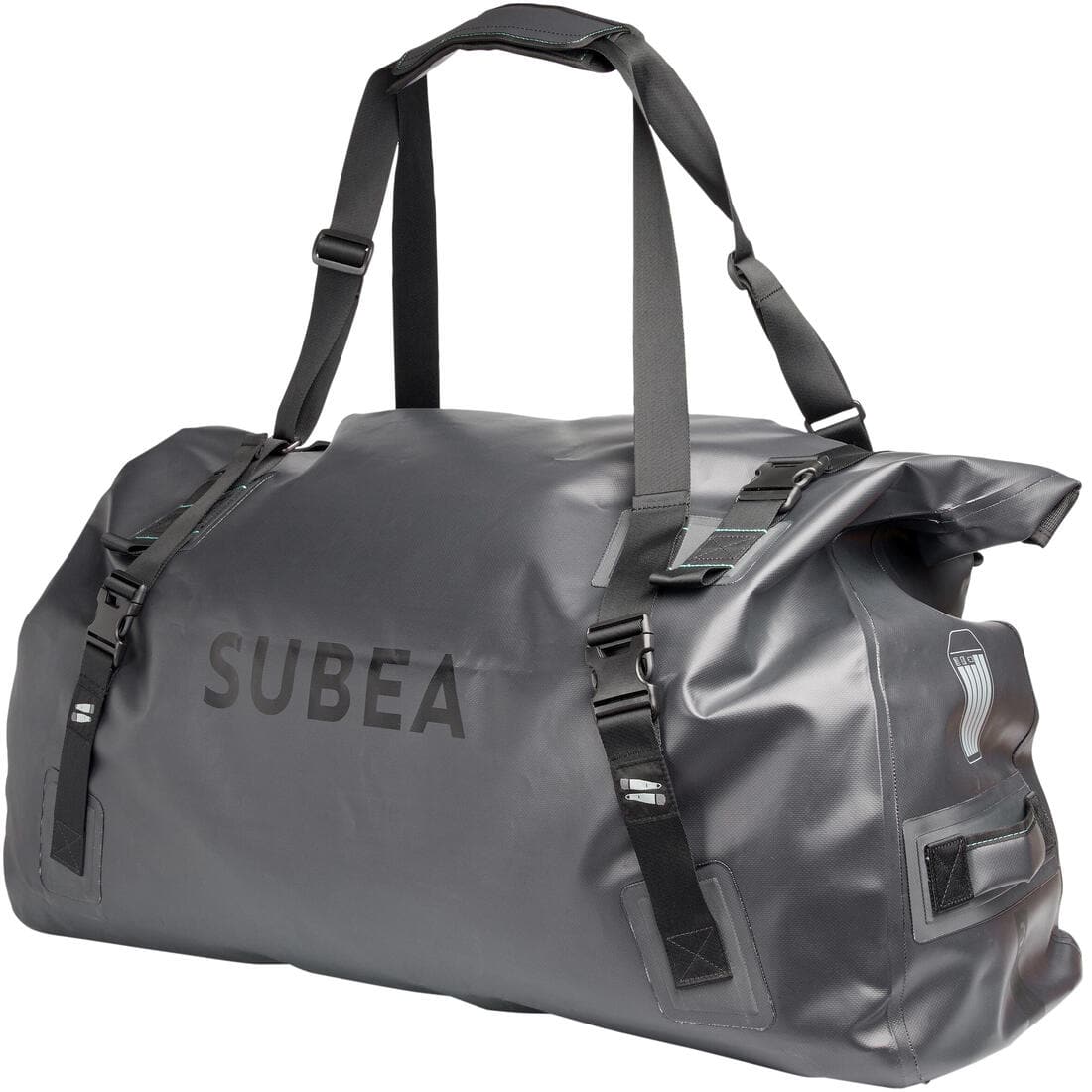 Sac plongée imperméable IPX6 100L - noir gris