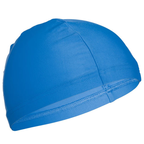 





Bonnet de bain en tissu maille bleu taille S et L