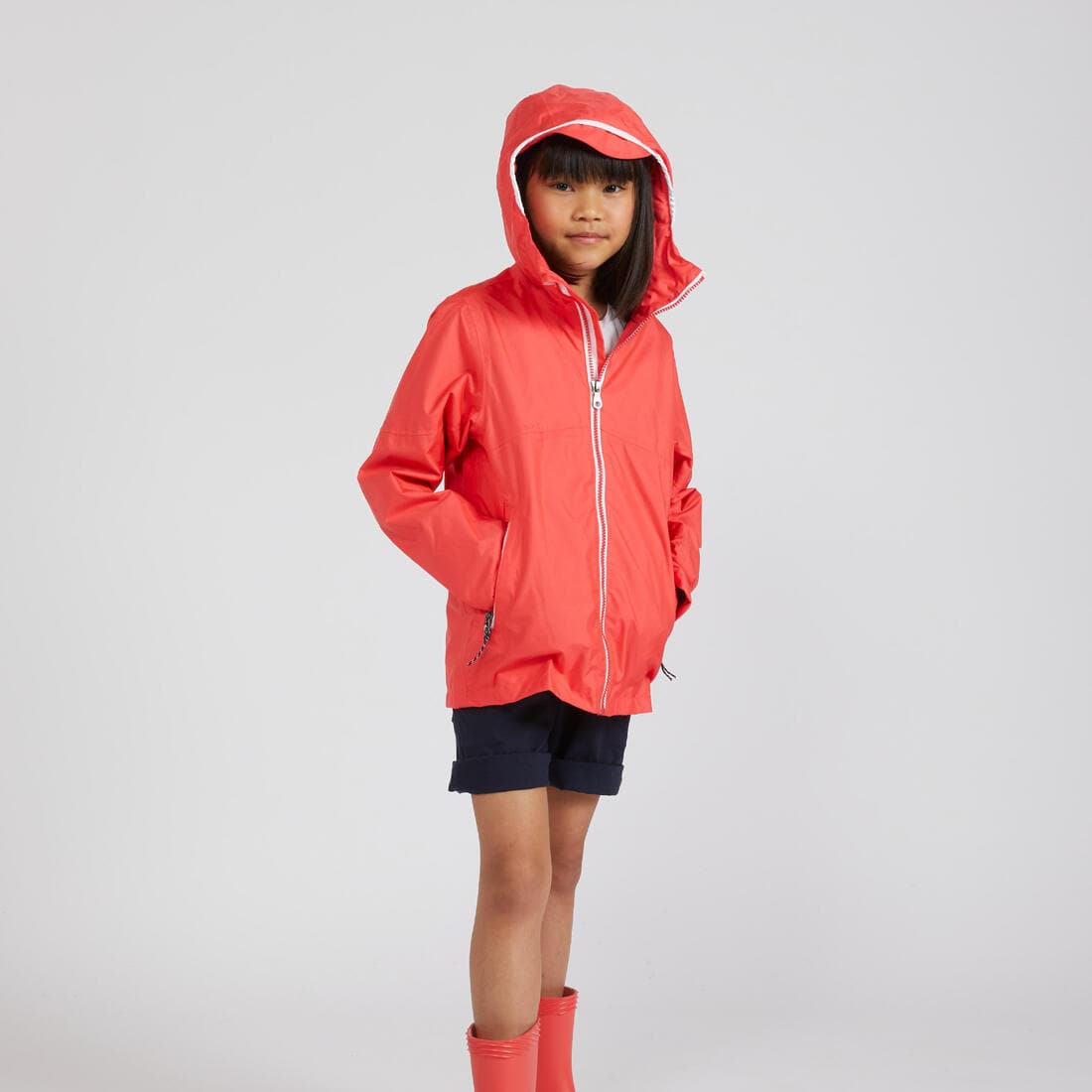 Veste imperméable de voile - veste de pluie SAILING 100 Enfant Navy