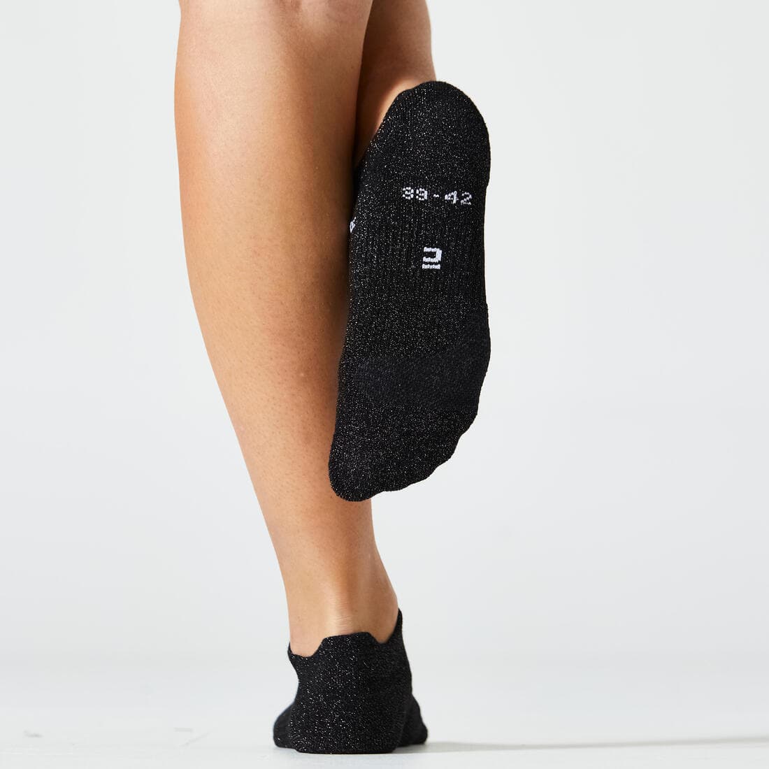 Chaussettes invisibles de fitness à effet pailleté