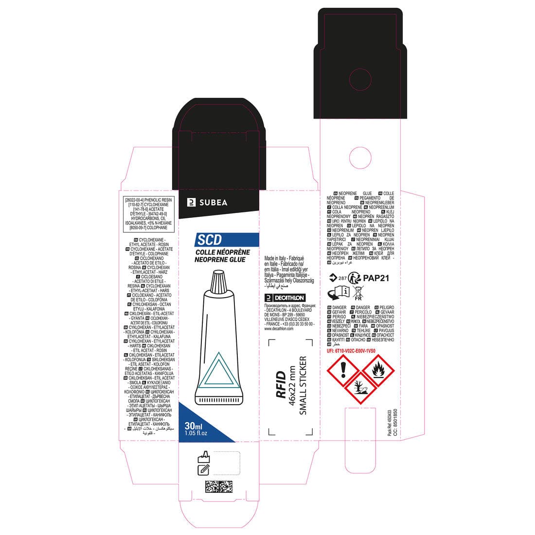 Colle Néoprène SCD pour combinaison de plongée