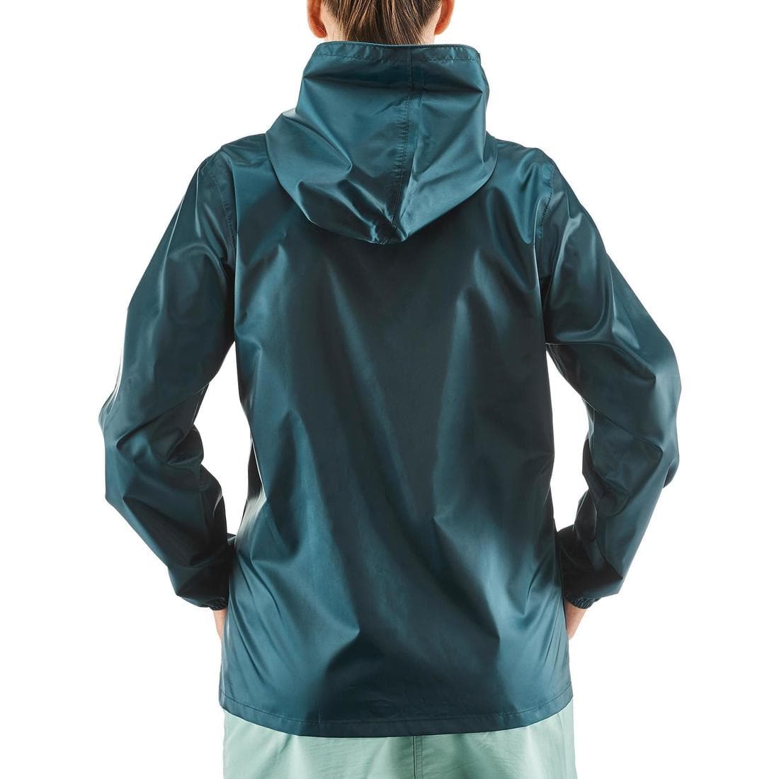 Veste coupe vente et déperlante de randonnée - Raincut 1/2 zip - Femme