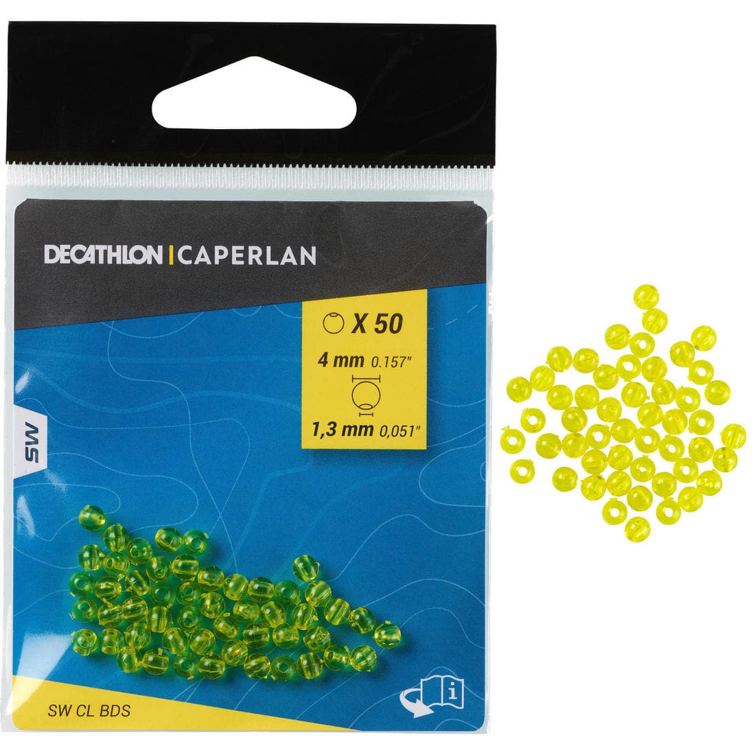 Perles de pêche en surfcasting 4mm