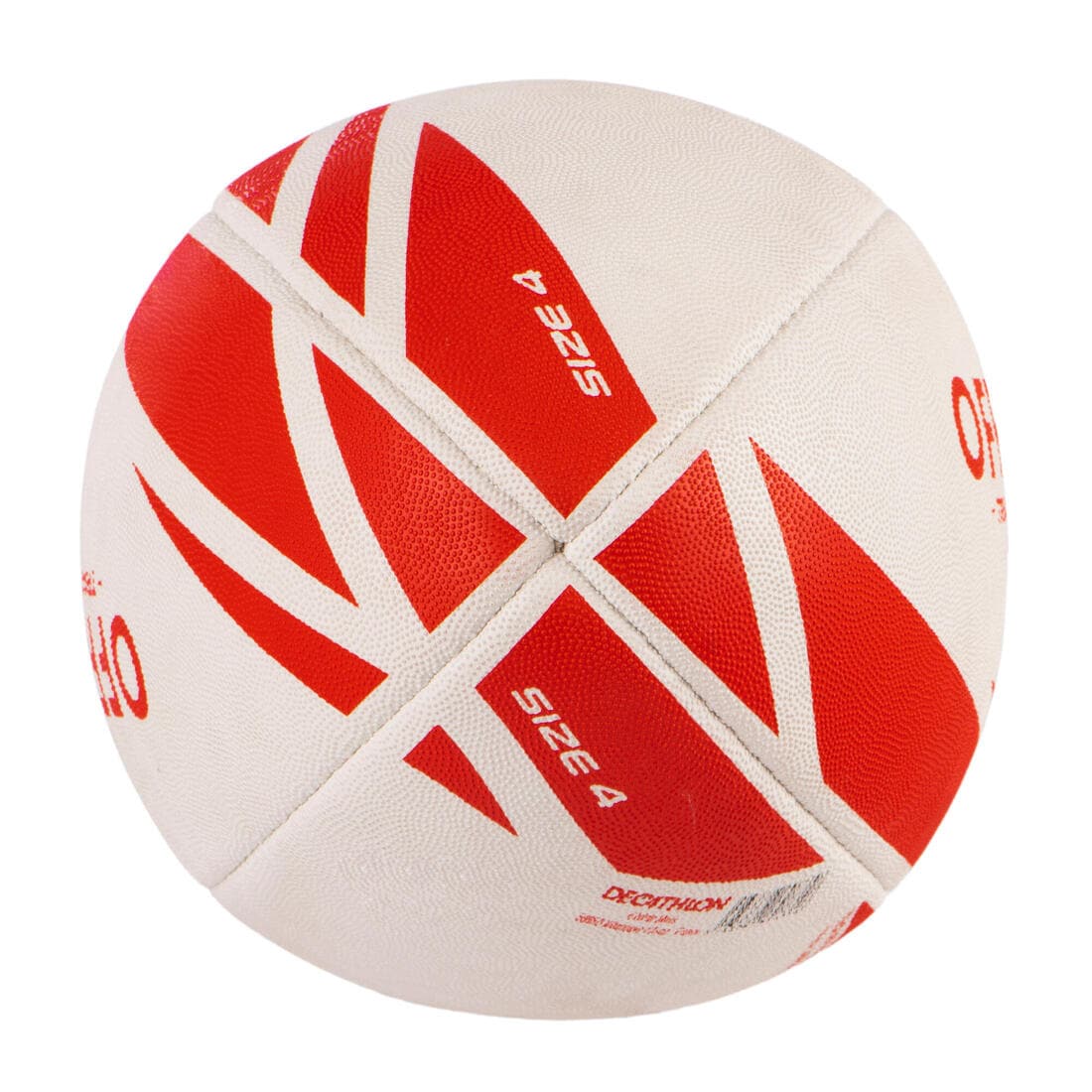 Ballon De Rugby Taille 4 - R100 Rouge