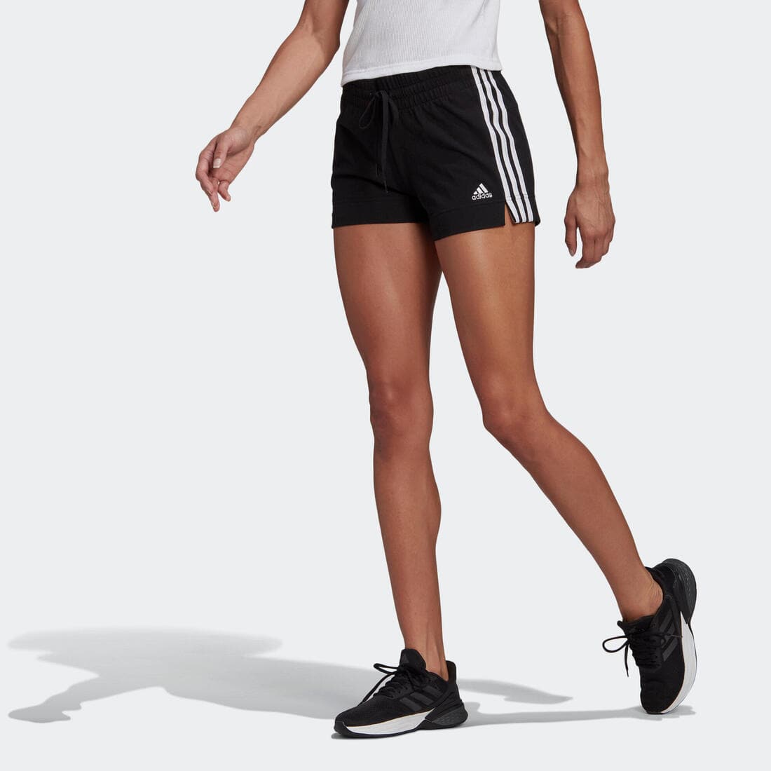 SHORT DE FITNESS SOFT TRAINING ADIDAS FEMME noir