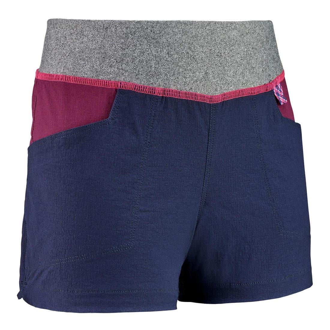 Short de randonnée enfant -  MH500 gris foncé - 7 15 ans