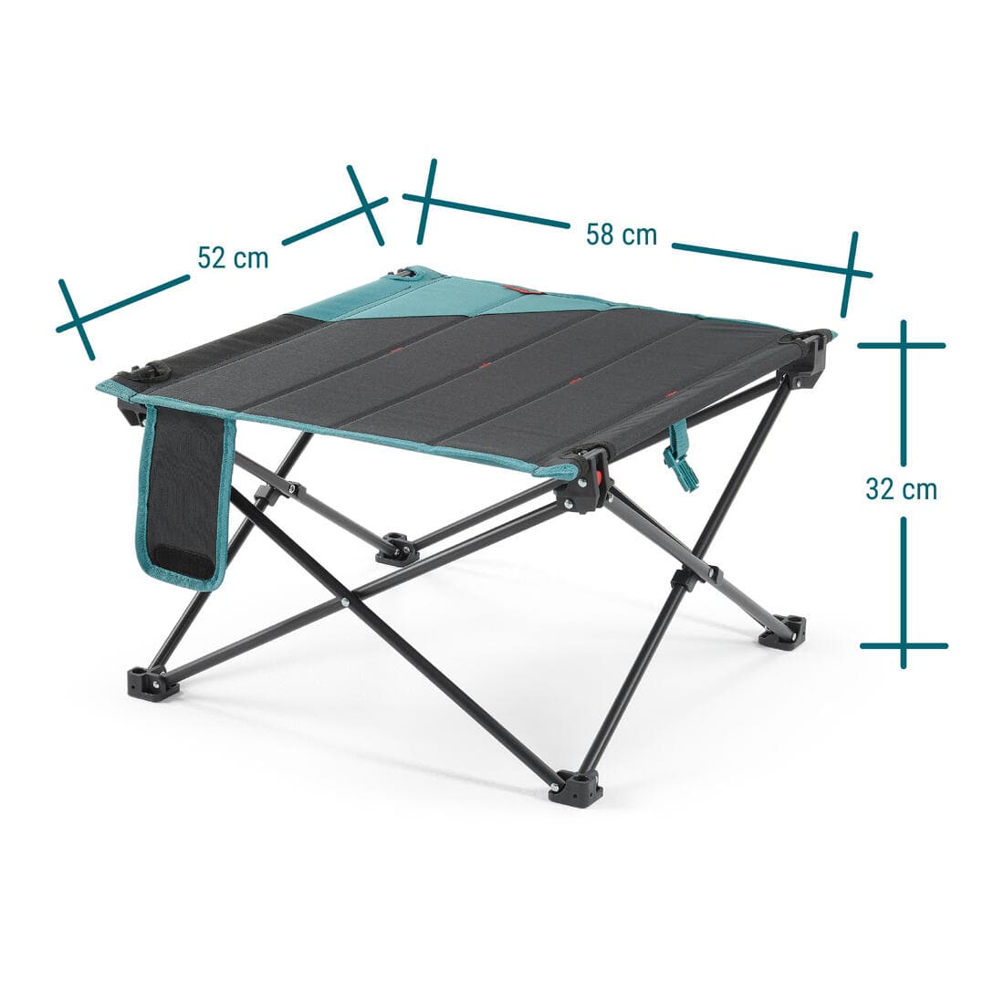 TABLE BASSE PLIANTE DE CAMPING MH100 Grise