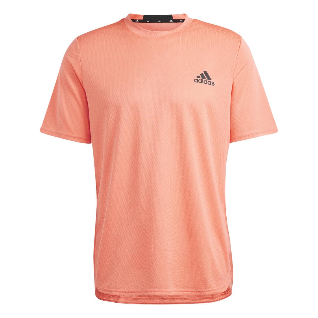 T-SHIRT DE FITNESS CARDIO ADIDAS HOMME CORAIL