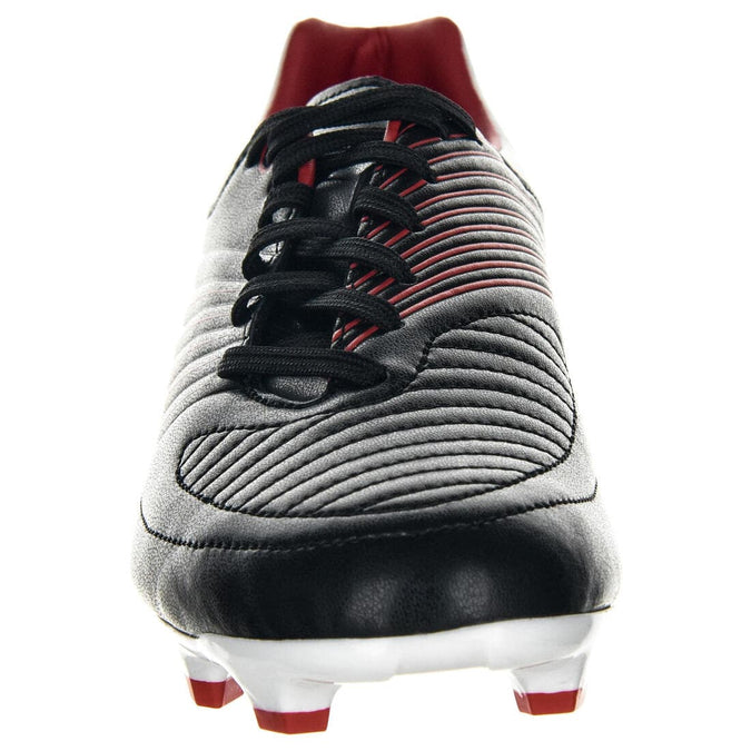 Chaussures de rugby junior skill R500 FG moul e rouge Decathlon