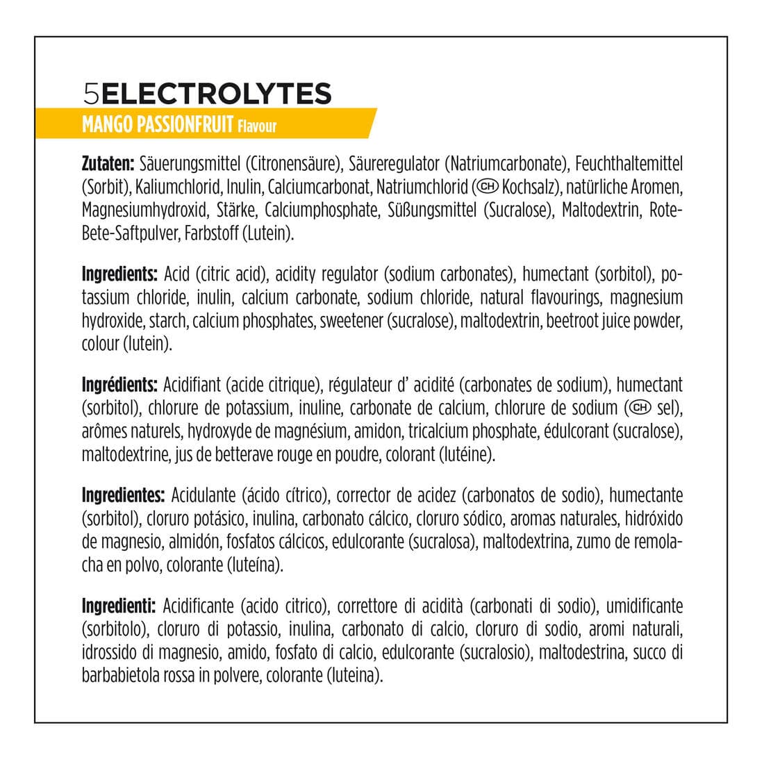 Boisson electrolytes tablettes mangue 10x4,2g