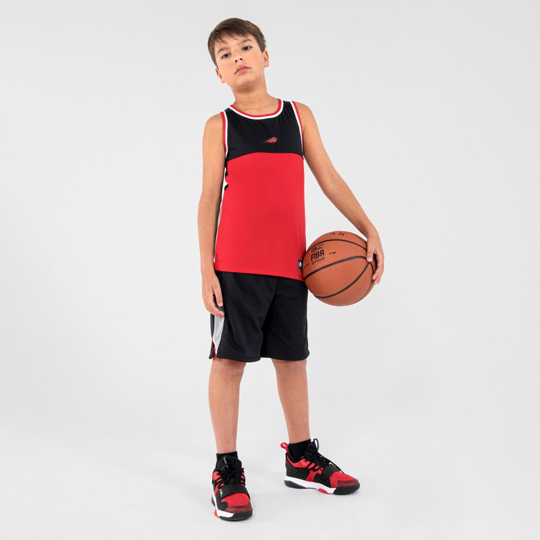 Maillot de Basketball sans manche reversible enfant - T500R JR