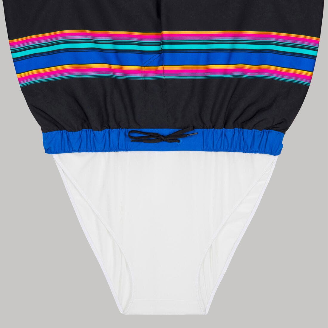 Surf boardshort court 100 SUNSTRIPE GREEN