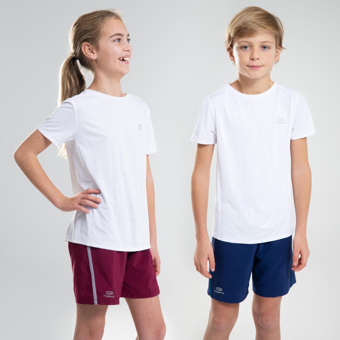 T-shirt multisport respirant enfant mixte, Blanc