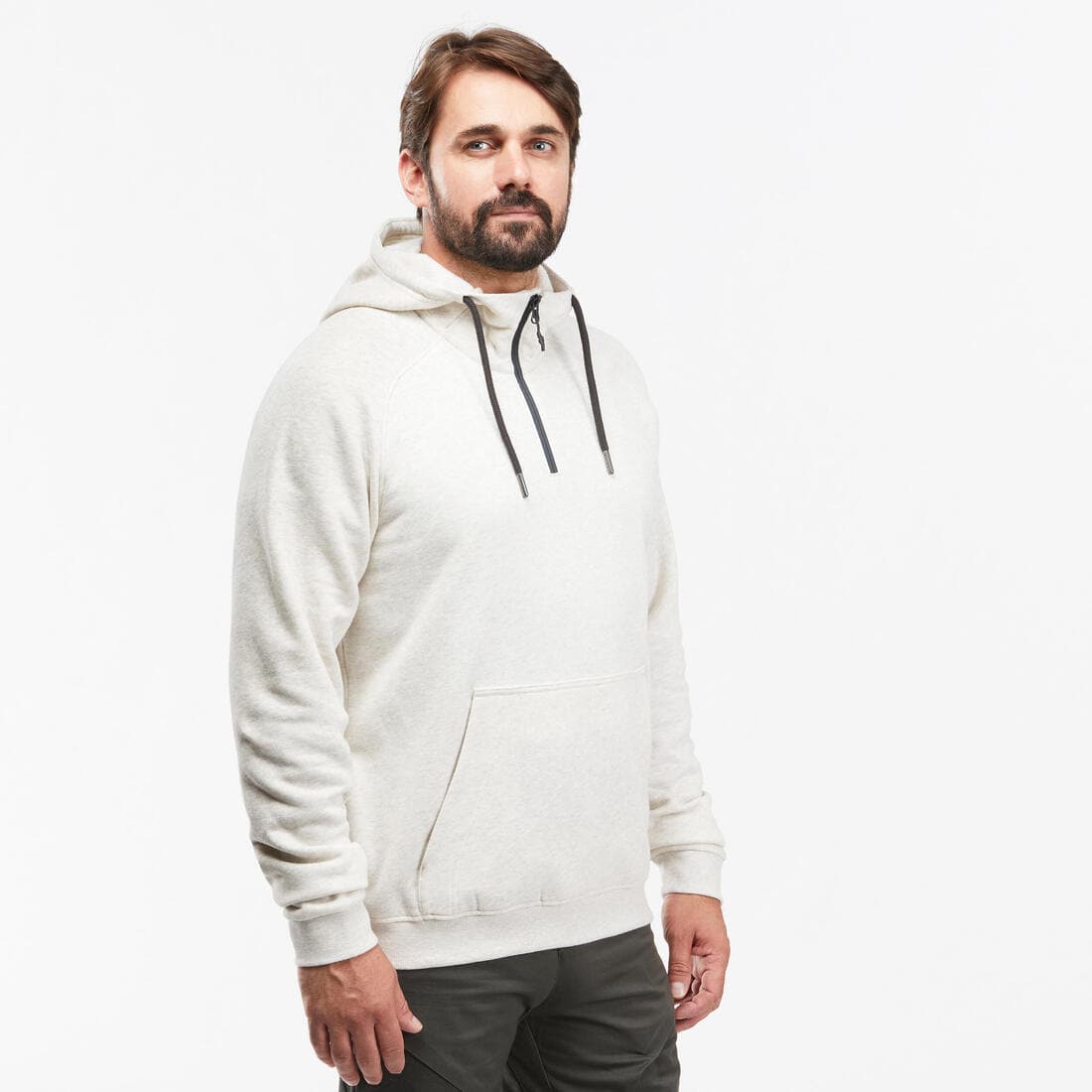 Sweat à capuche de randonnée - NH150 1/2 zip homme