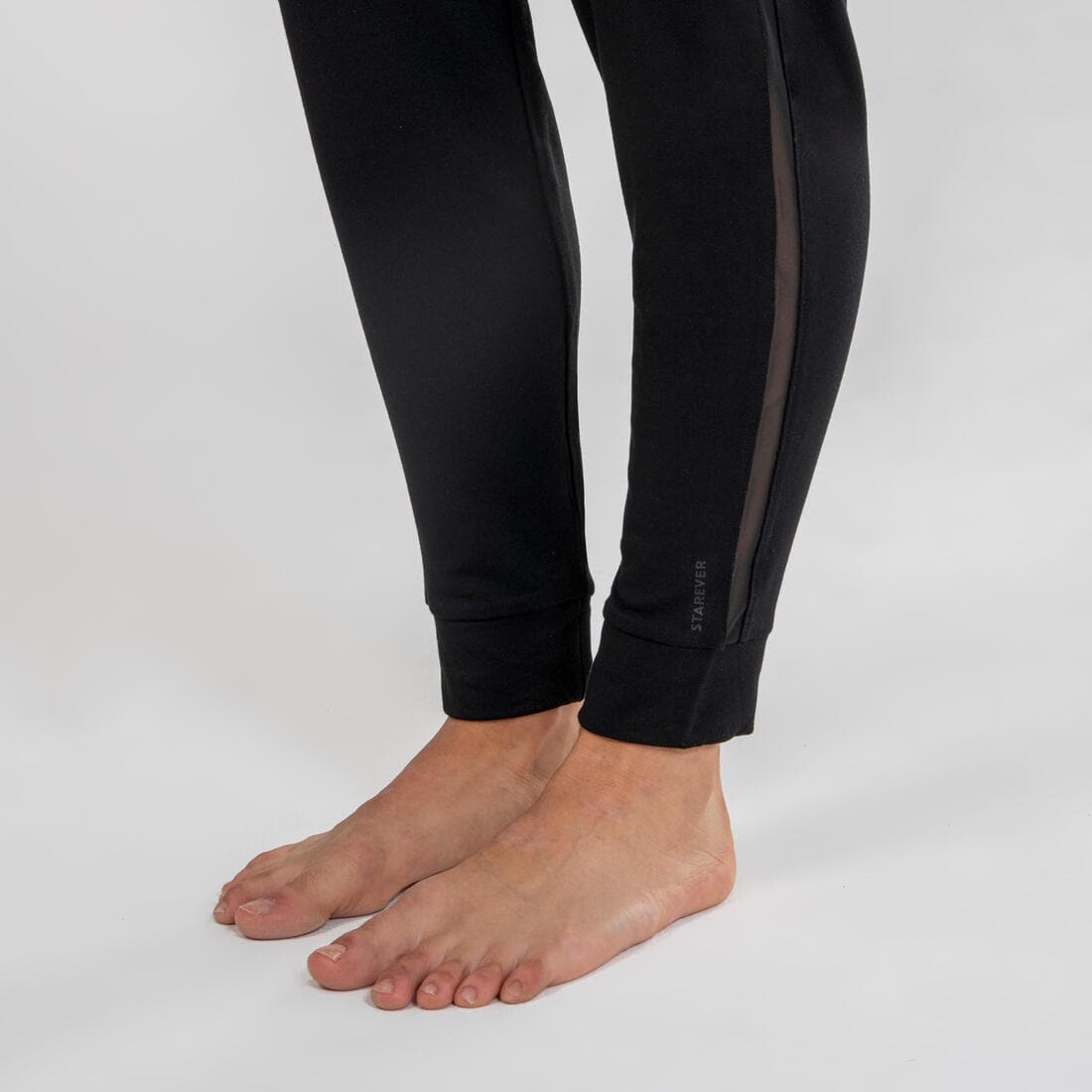 Pantalon de danse moderne avec bandes latérales ajourées femme