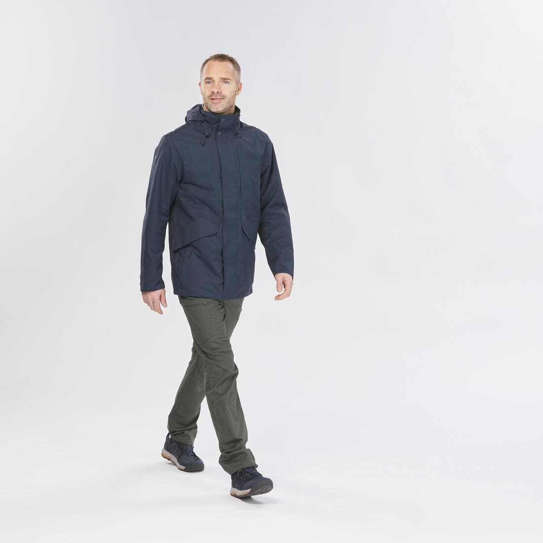 Veste imperméable de randonnée - NH550 Imper - Homme