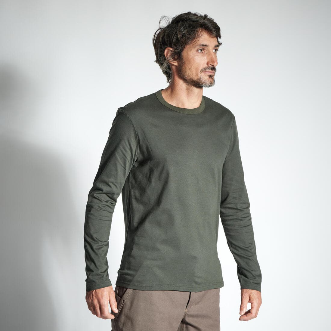 T-SHIRT MANCHES LONGUES RESISTANT 100 VERT