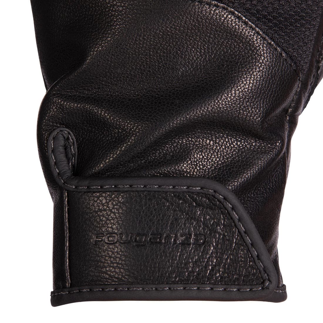 Gants d'équitation en cuir respirant Femme - 960 noir