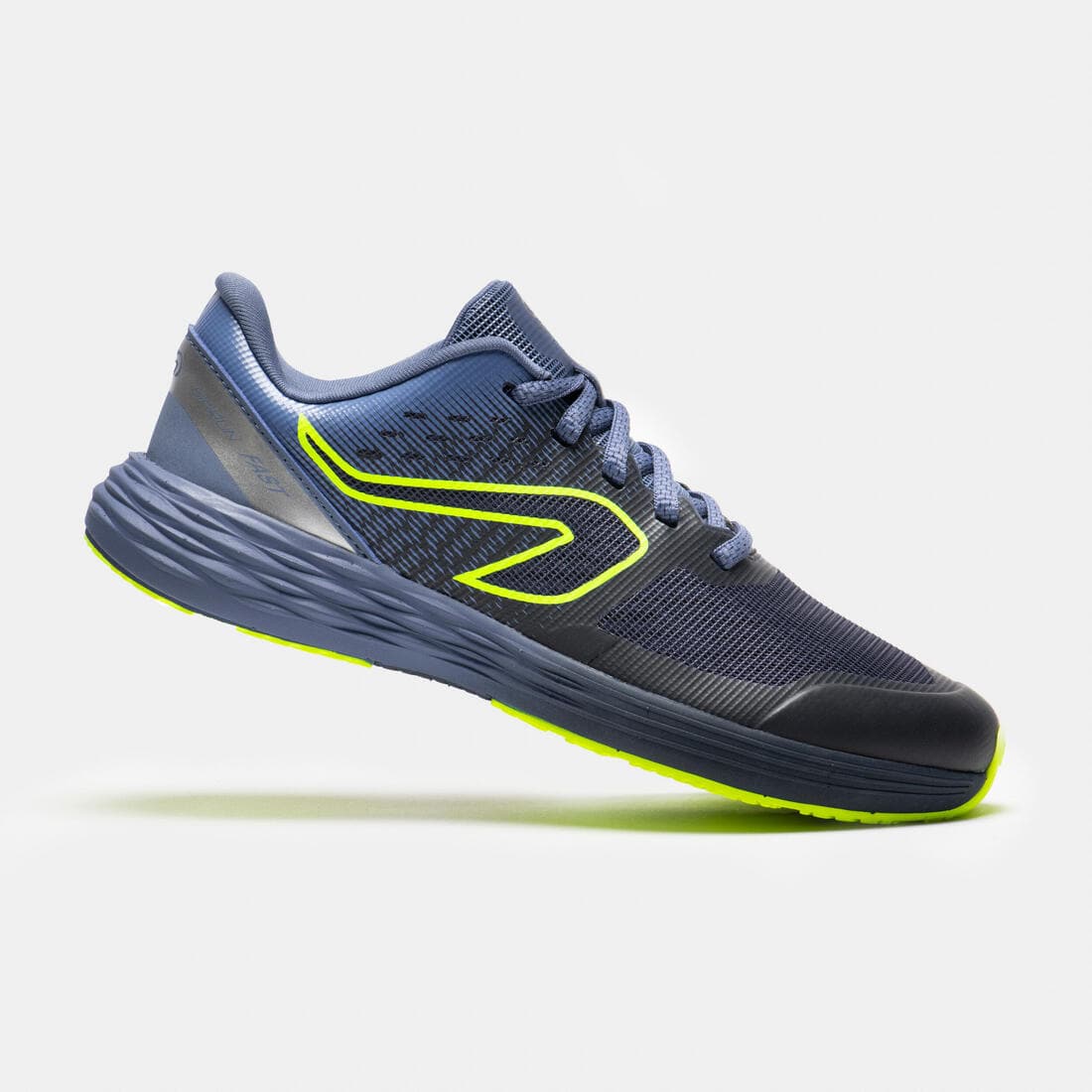 Chaussures de running Enfant -  Kiprun fast noires jaunes