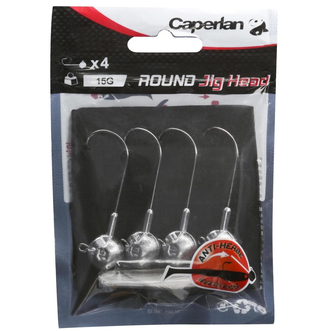 Tête plombée pêche aux leurres souples ROUND JIG HEAD x4 7 gr