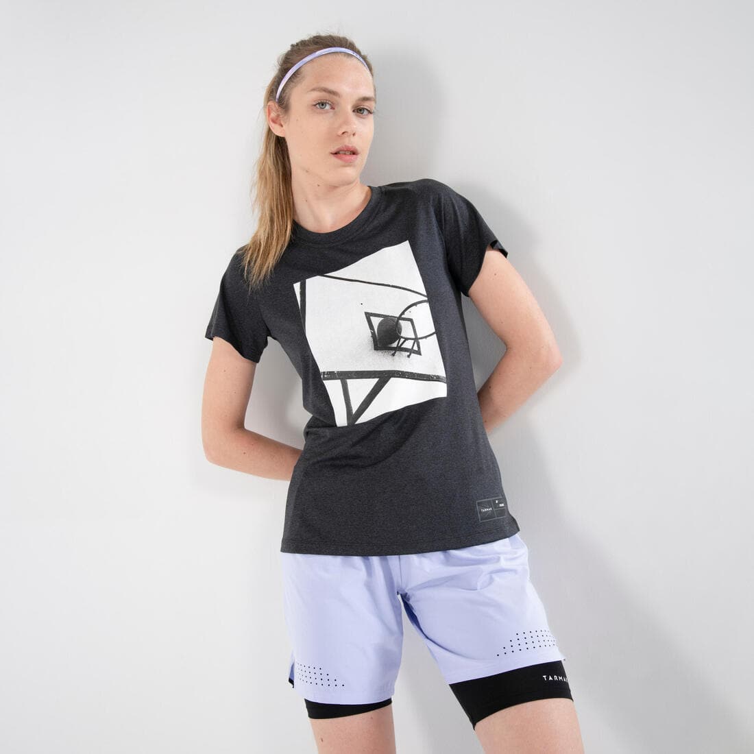 SOUS VETEMENT BAS / SOUS SHORT DE BASKETBALL FEMME NOIR USH500