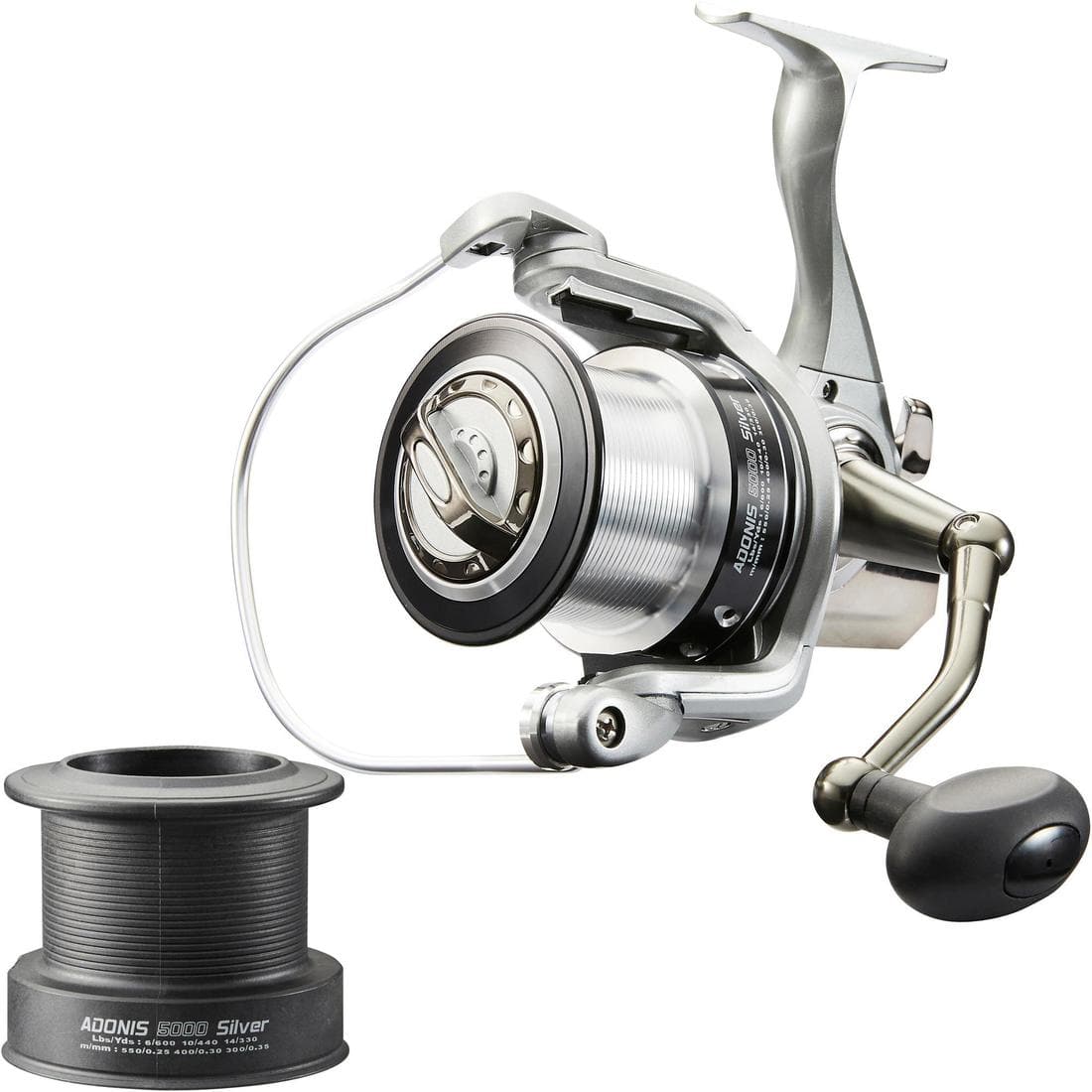 Moulinet de pêche en surfcasting ADONIS 5000 SILVER