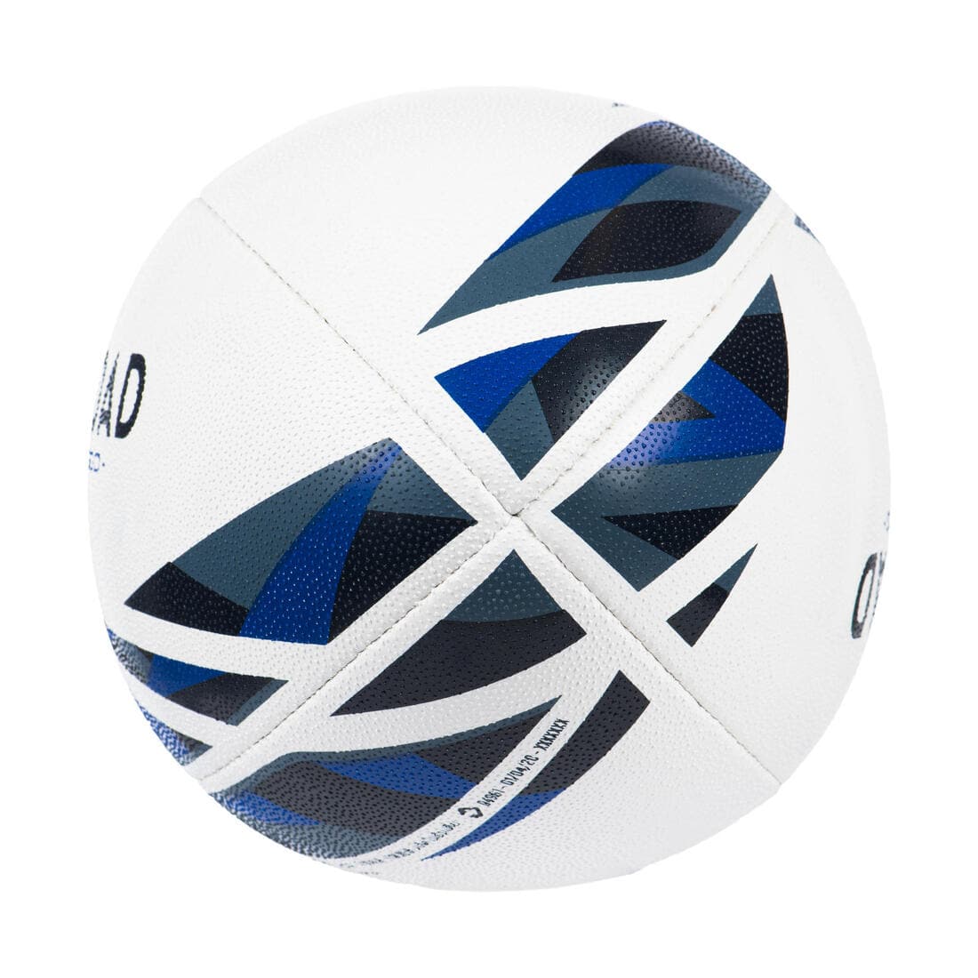 BALLON DE RUGBY Taille 5 - R500 match Bleu