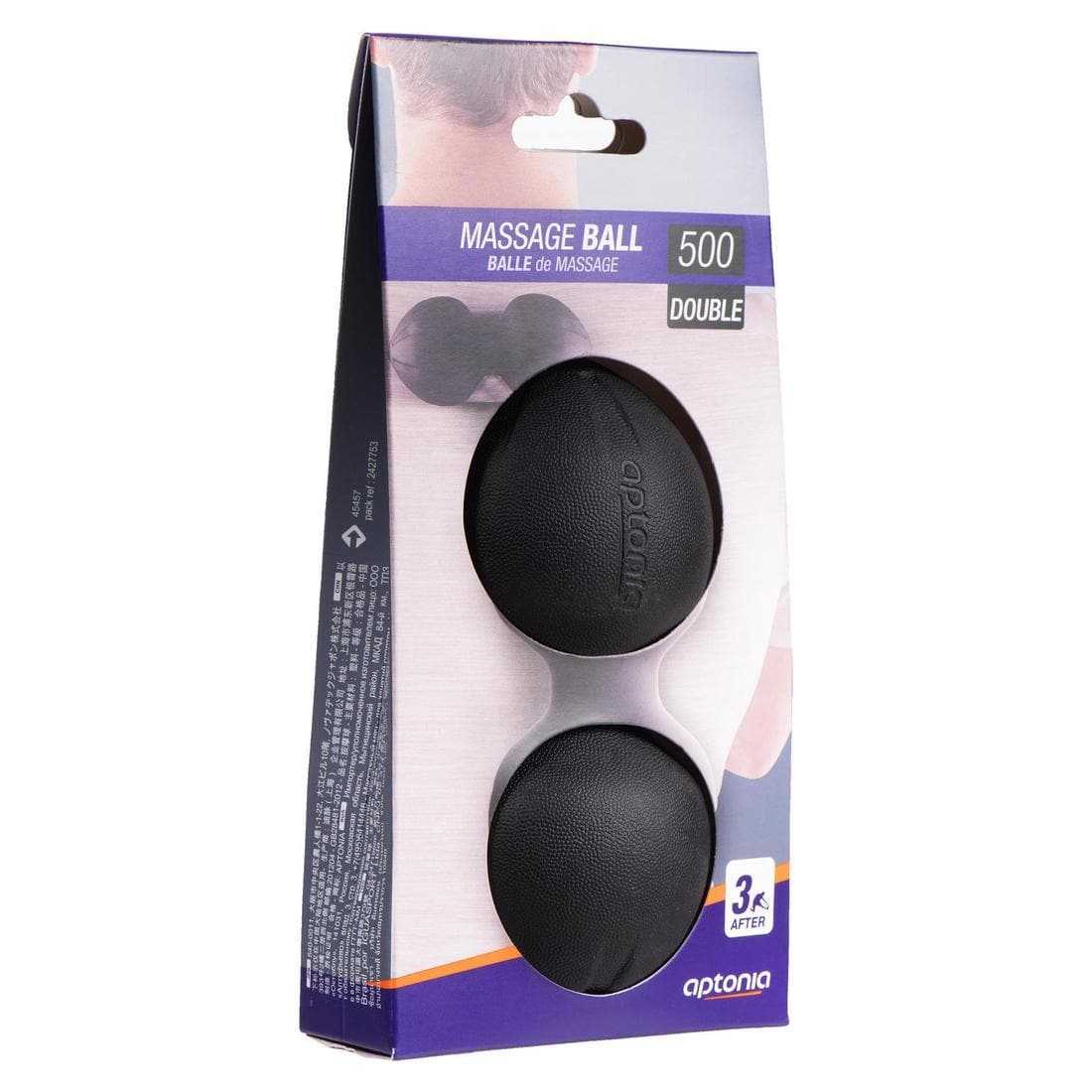 Balle de massage 500 DOUBLE, forme cacahuète