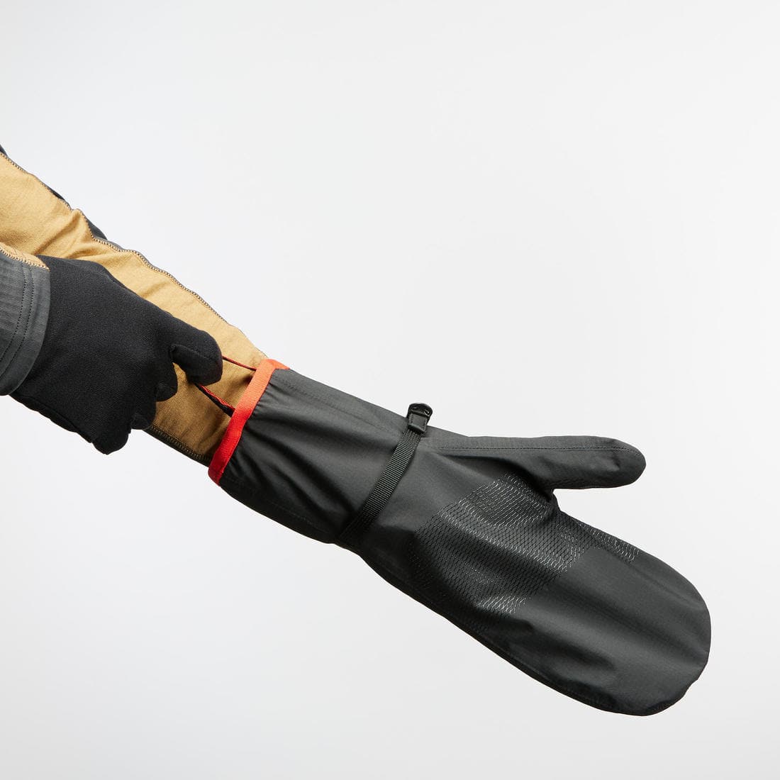 Sur-gants de trekking montagne - MT500 imperméables noir - adulte