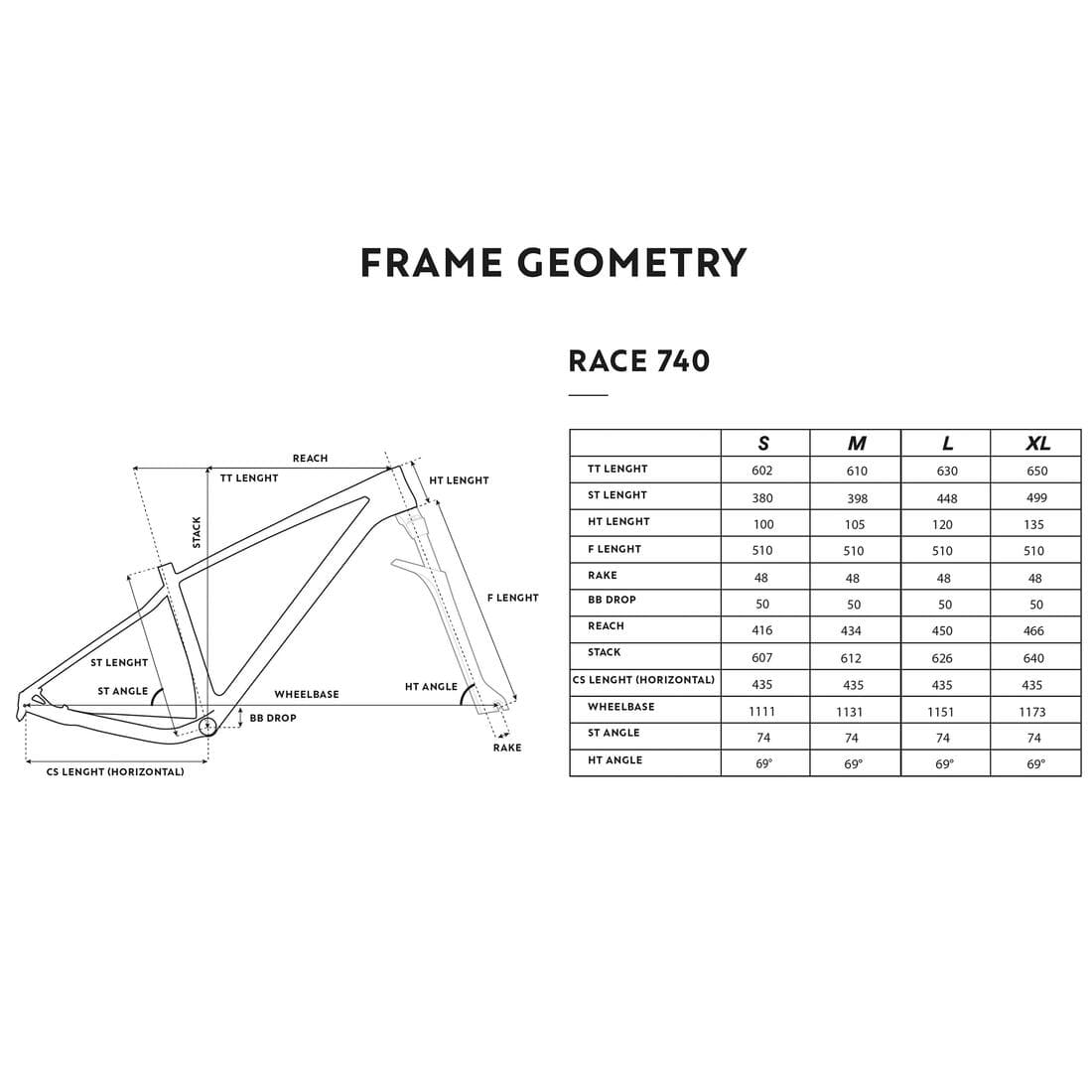 VELO VTT CROSS COUNTRY RACE 740 cadre carbone bleu Recon