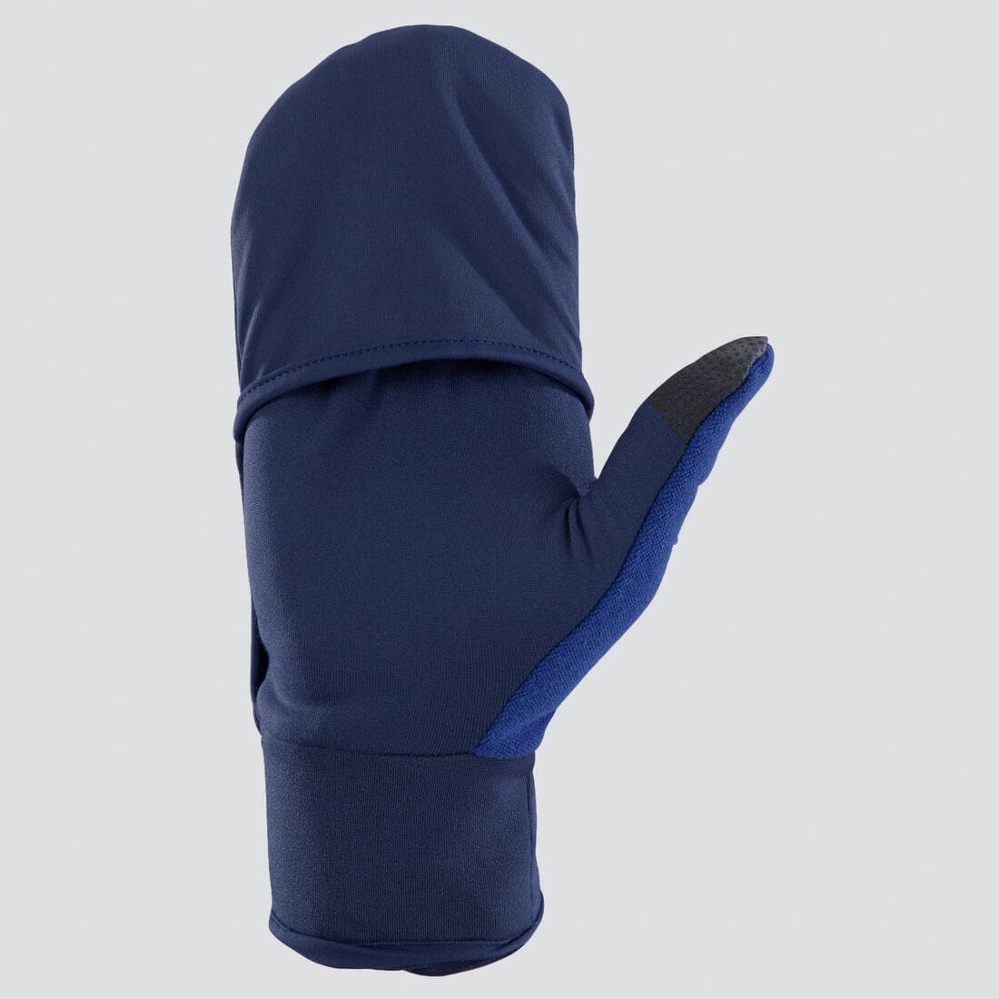 Gants de running avec moufle amovible - Evolutiv' bleu marine