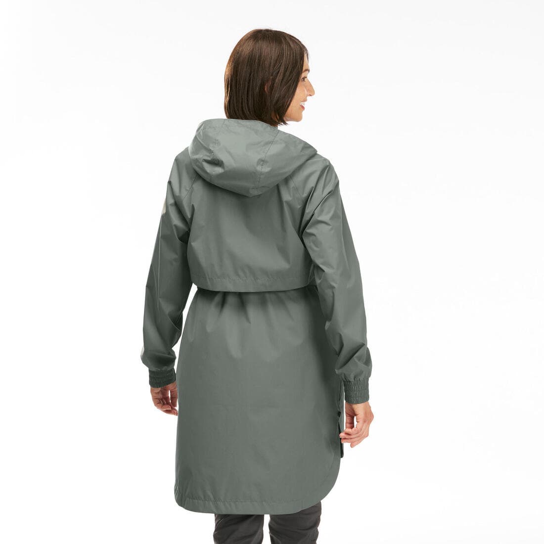 Veste longue imperméable de randonnée - Raincut Long - Femme