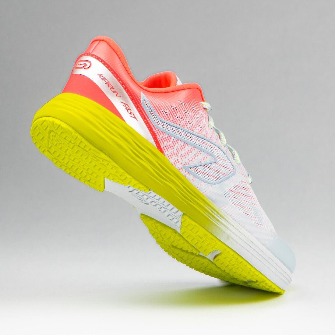 Chaussures de running Enfant -  Kiprun fast noires jaunes